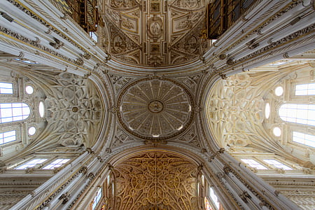 high-angle photography of cathedral interior thumbnail
