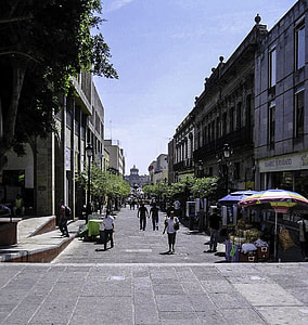 Morelos Street in downtown in Guadalajara, Mexico thumbnail