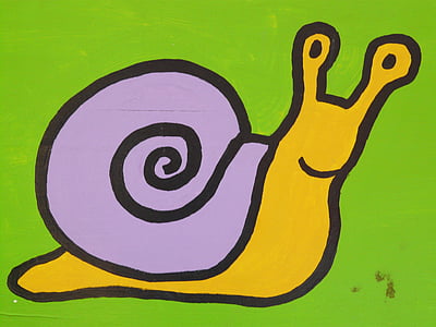 purple and brown snail color sketch thumbnail