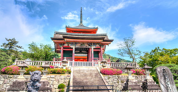 red and gray temple during daytime thumbnail
