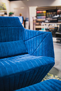 Soft blue sofa thumbnail