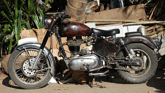 brown and black bobber motorcycle thumbnail