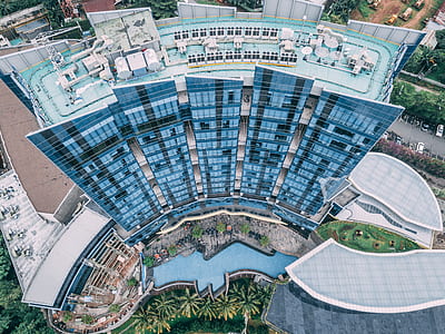 aerial photography of hotel thumbnail