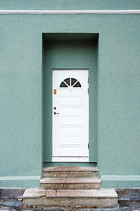 white wooden door thumbnail