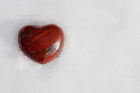 red heart-shaped wooden decor thumbnail