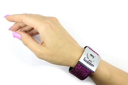 silver and purple bracelet thumbnail