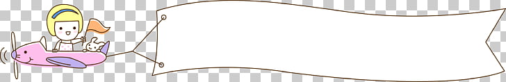Paper Finger Pattern Cartoon Plane Pulling Banner Png Clipart