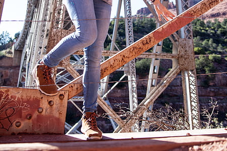 person, legs, construction, bridge thumbnail