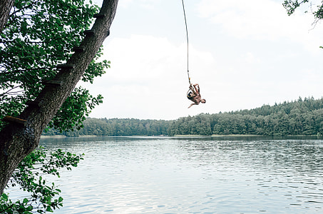 Jumping off rope swing thumbnail