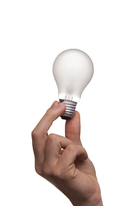person holding white light bulb thumbnail