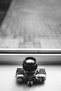Grayscale Photography of Dslr Camera thumbnail