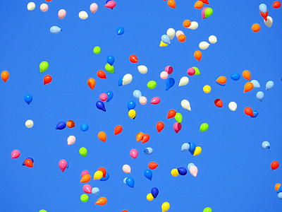 balloons flew in mid air thumbnail