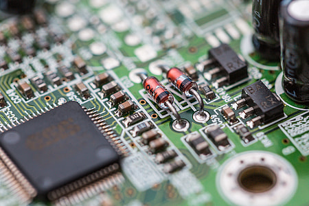 Electronics Chip Board Hardware Close Up thumbnail