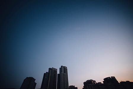 silhouette photograph of cityscape thumbnail