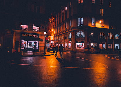 two person standing near Boulangere store thumbnail