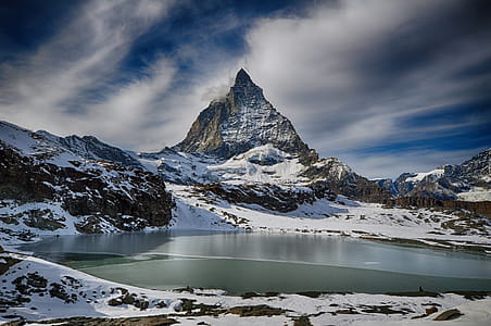 White Mountain Under Gray Sky thumbnail