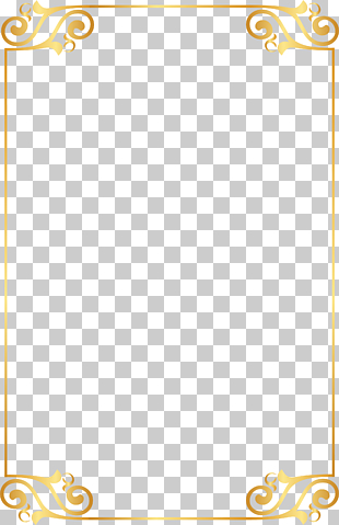 Gold, Gold border pattern elements, gold frame PNG clipart