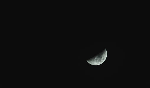 low-angle photo of moon thumbnail