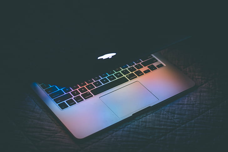 MacBook Pro on dim light