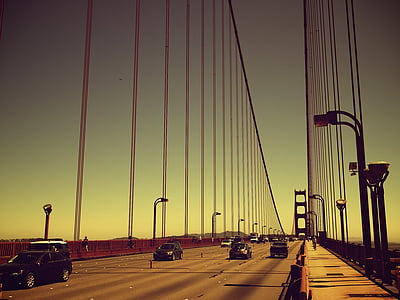 suspension bridge with cars thumbnail