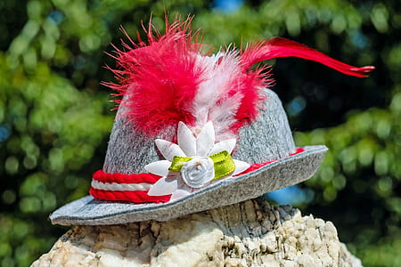 gray trilby hat on top of rock thumbnail