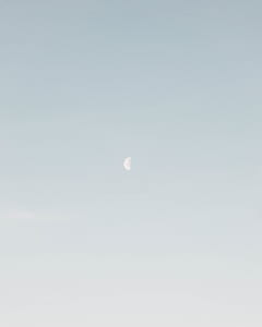 moon, sky, blue, nature thumbnail