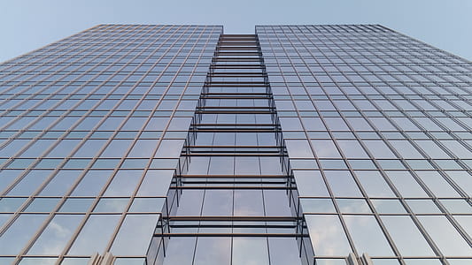 Worm's Eye View of Glass Facade Building thumbnail