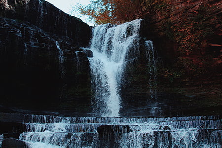time-lapse photography of waterfalls thumbnail
