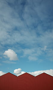 clear blue sky with clouds thumbnail
