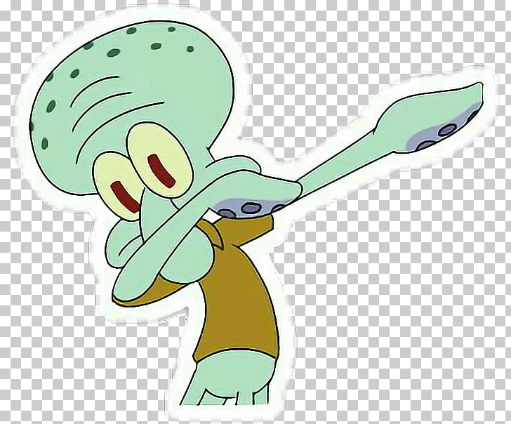 Squidward Tentacles Dab T Shirt Dance Meme T Shirt Png Clipart