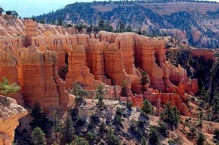 aerial photo of rock formation background of mountain at daytime thumbnail