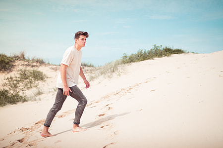 man walking with barefoot thumbnail