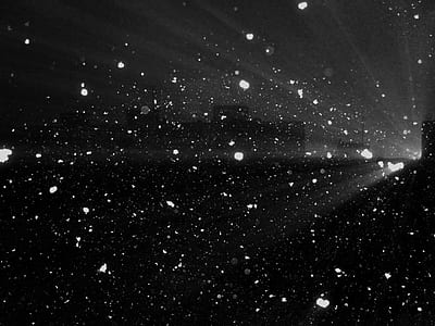 snowfall, snowflakes, winter, snowing, snow, night thumbnail