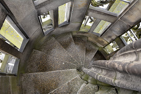 high angle photography of stair thumbnail