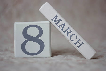 March 8 blocks on white textile thumbnail