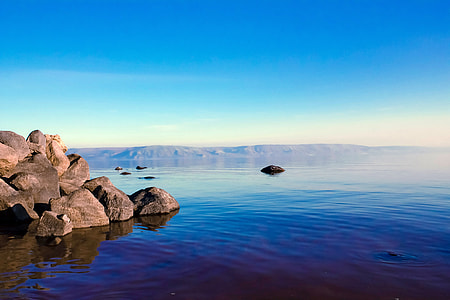Landscape and water at the Sea of Galilee, Israel thumbnail