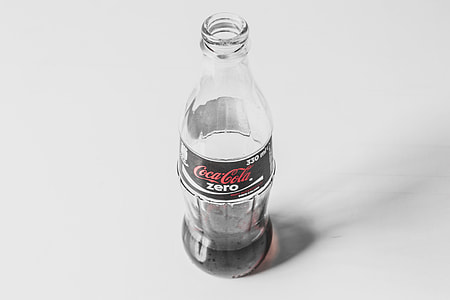 Empty glass soda drinks bottle thumbnail