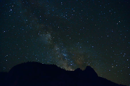 stars over mountain at night thumbnail