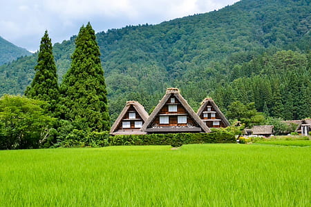 brown house near mountain peak thumbnail