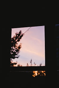 dark, room, window, glass, outside, view thumbnail