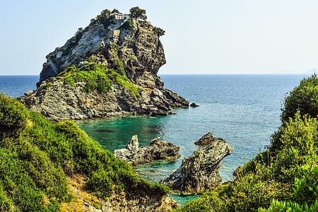 rock formation by the sea thumbnail