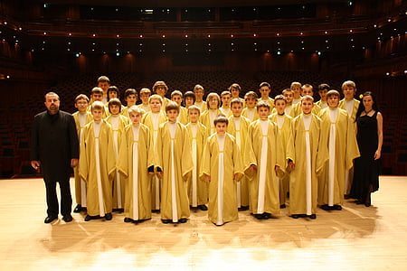 group of choir performing on stage thumbnail