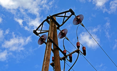 Low Angle Photography of Brown Utility Post thumbnail