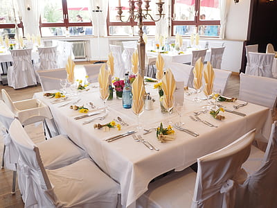 white and yellow table setup thumbnail