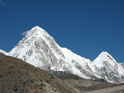 snow-capped mountain at blue hour thumbnail