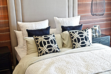 photography of pillows on bed thumbnail