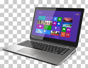 Laptop Dell Toshiba Satellite Ultrabook Central processing unit, Laptop , black and silver Toshiba laptop computer PNG clipart