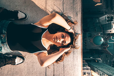 Woman on City Roof thumbnail