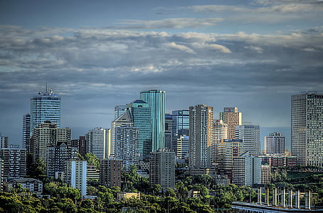 photo of city buildings and green trees thumbnail