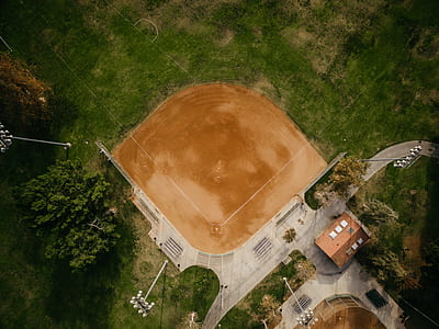 top view of baseball field thumbnail